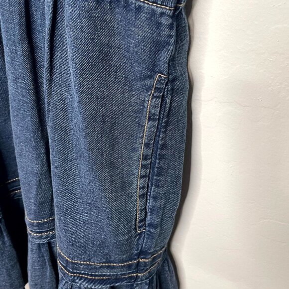 Anthropologie Somerset Cotton Denim Mini Dress XL - Picture 9 of 10